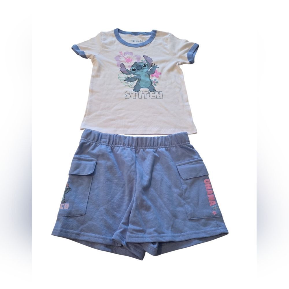 Stitch Kids  Set - Blue and White Size 10/12